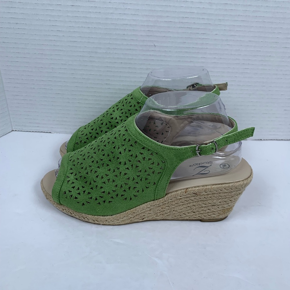 Z Studio Evelyn Wedge Espadrille Womens Sz 7W  NWT (S359/60)